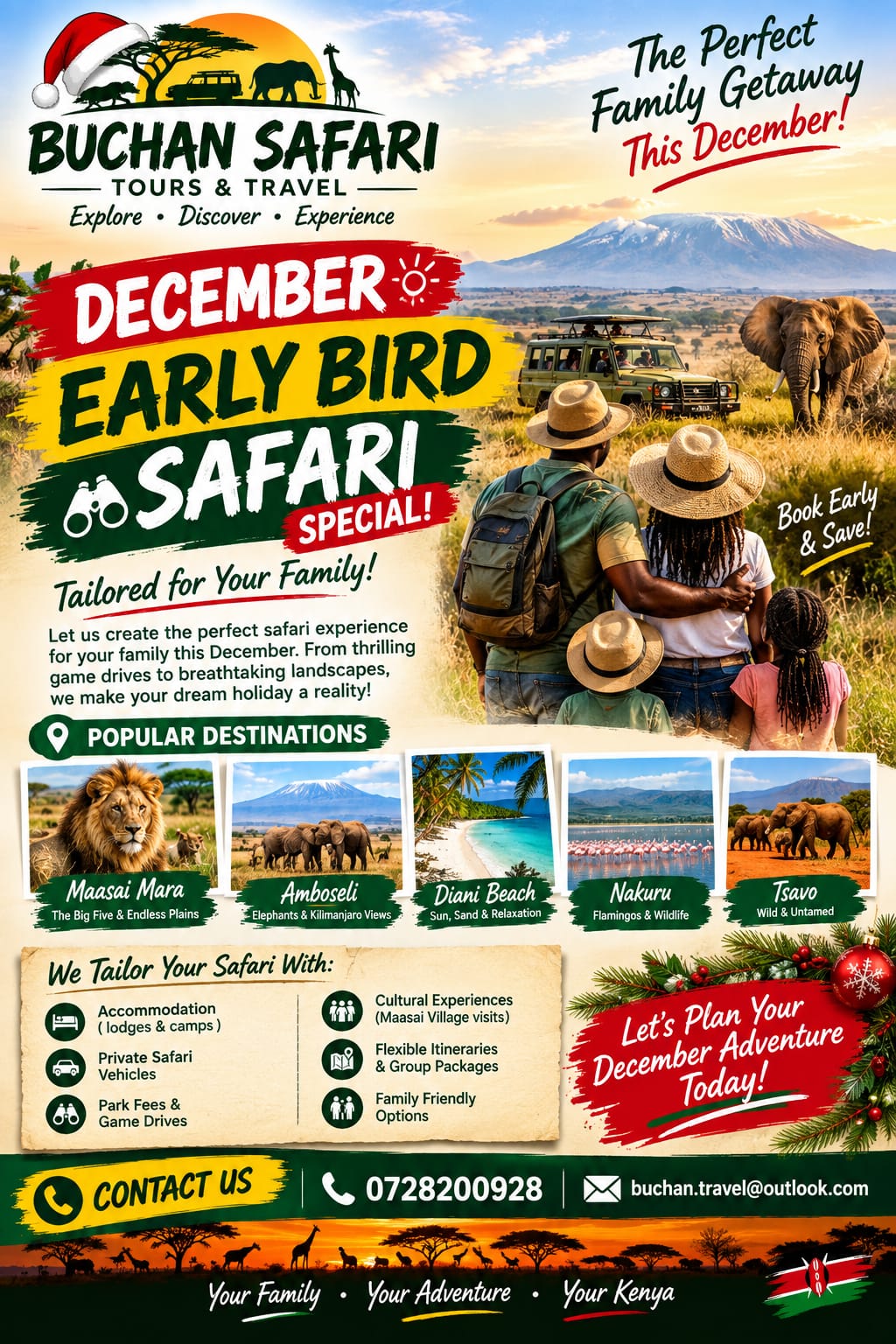 December Maasai Mara Safari package